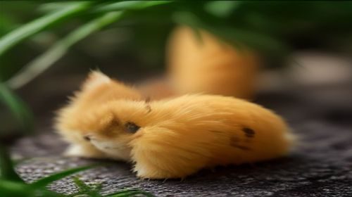 粉嫩无毛猫咪蜷缩在温暖保温垫上熟睡，旁边摆放着猫专用加热毯和小衣物，室内温暖柔和的黄色灯光营造出安全感